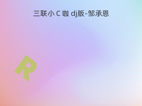 三联小Ｃ咖 dj版-邹承恩