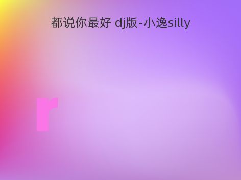 都说你最好 dj版-小逸silly