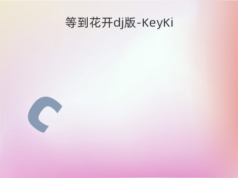 等到花开dj版-KeyKi