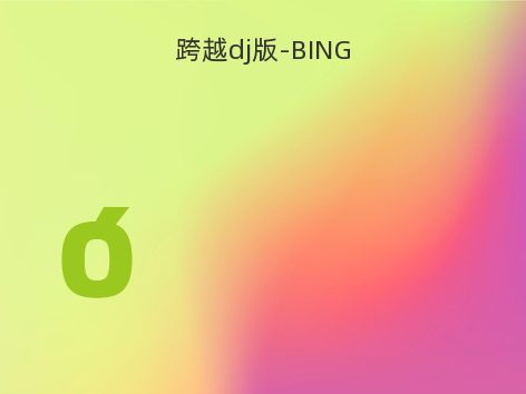 跨越dj版-BING