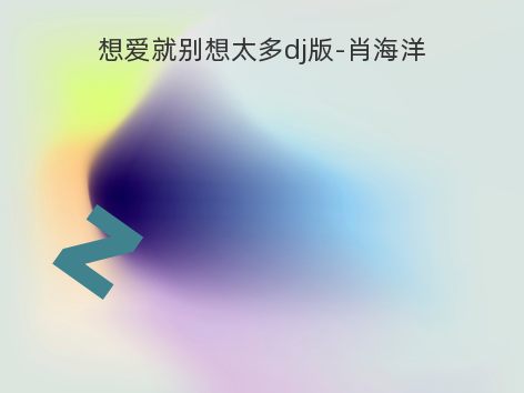 想爱就别想太多dj版-肖海洋