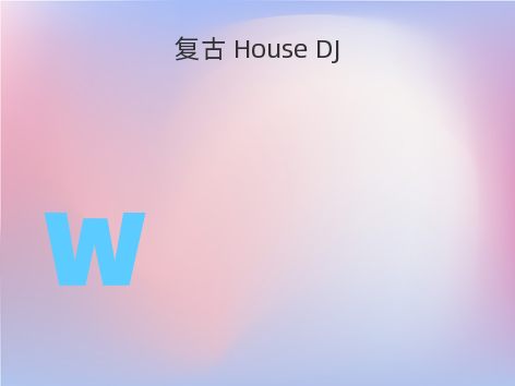 复古 House DJ