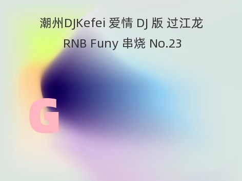 潮州DJKefei 爱情 DJ 版 过江龙 RNB Funy 串烧 No.23