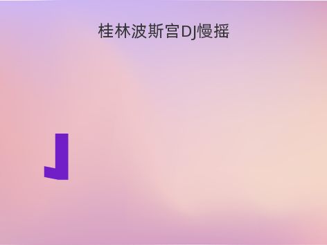 桂林波斯宫DJ慢摇