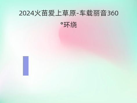 2024火苗爱上草原-车载丽音360°环绕