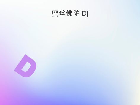 蜜丝佛陀 DJ