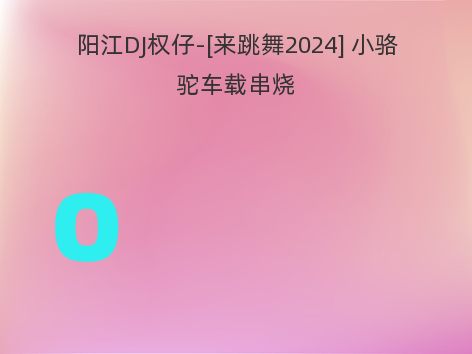 阳江DJ权仔-[来跳舞2024] 小骆驼车载串烧