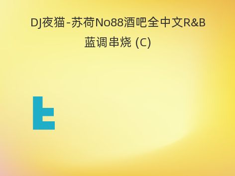 DJ夜猫-苏荷No88酒吧全中文R&B蓝调串烧 (C)