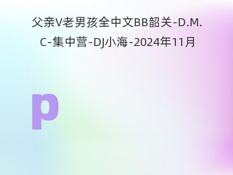 父亲V老男孩全中文BB韶关-D.M.C-集中营-DJ小海-2024年11月