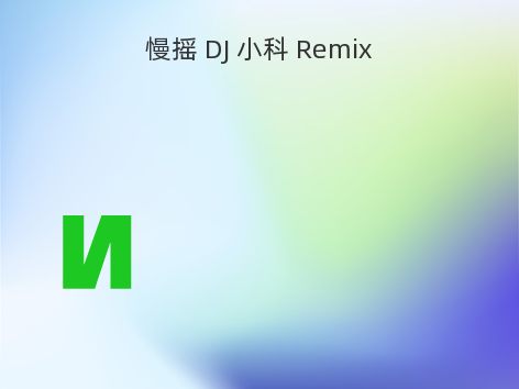 慢摇 DJ 小科 Remix