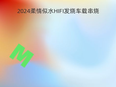 2024柔情似水HIFI发烧车载串烧