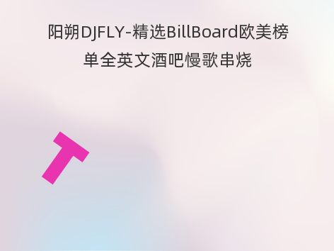 阳朔DJFLY-精选BillBoard欧美榜单全英文酒吧慢歌串烧