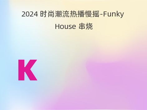 2024 时尚潮流热播慢摇-Funky House 串烧