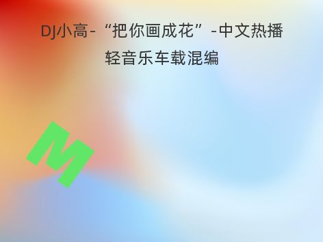 DJ小高-“把你画成花”-中文热播轻音乐车载混编