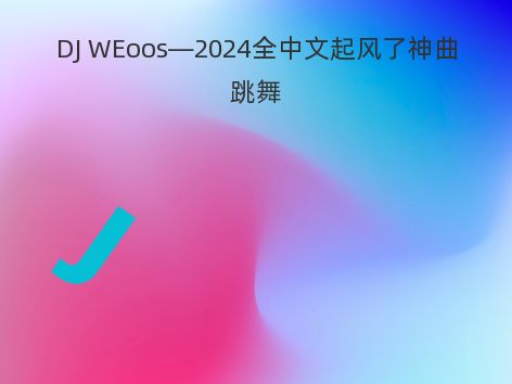 DJ WEoos—2024全中文起风了神曲跳舞