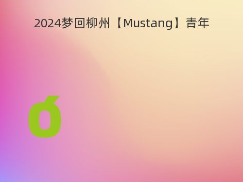 2024梦回柳州【Mustang】青年