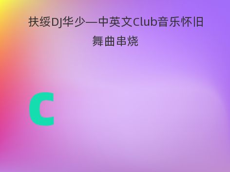 扶绥DJ华少—中英文Club音乐怀旧舞曲串烧