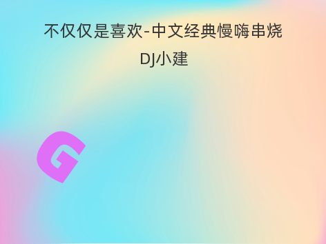 不仅仅是喜欢-中文经典慢嗨串烧DJ小建