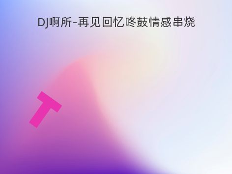 DJ啊所-再见回忆咚鼓情感串烧