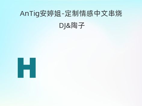 AnTig安婷姐-定制情感中文串烧 DJ&陶子