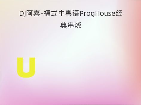 DJ阿喜-福式中粤语ProgHouse经典串烧