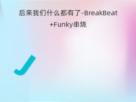 后来我们什么都有了-BreakBeat+Funky串烧