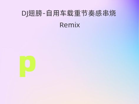 DJ翅膀-自用车载重节奏感串烧 Remix