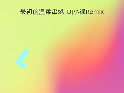 最初的温柔串烧-DJ小禄Remix