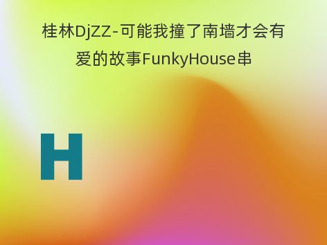 桂林DjZZ-可能我撞了南墙才会有爱的故事FunkyHouse串