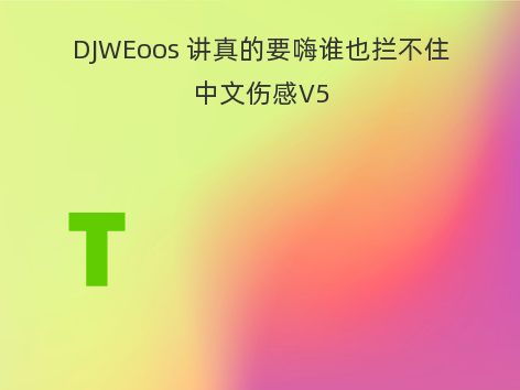 DJWEoos 讲真的要嗨谁也拦不住中文伤感V5