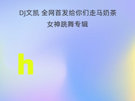 DJ文凯 全网首发给你们走马奶茶女神跳舞专辑