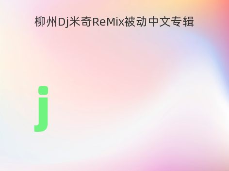 柳州Dj米奇ReMix被动中文专辑