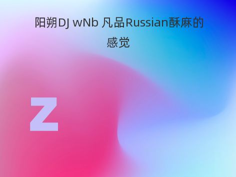 阳朔DJ wNb 凡品Russian酥麻的感觉