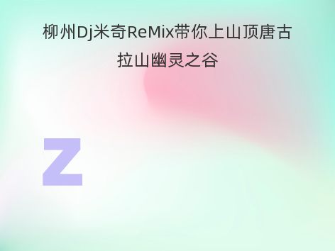 柳州Dj米奇ReMix带你上山顶唐古拉山幽灵之谷